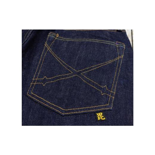 ふるさと納税 服 新潟県 妙高市 毘沙門天　天然藍ジーンズ　BI-24246　セミタイトストレート W33(83cm) W33(83cm)の画像
