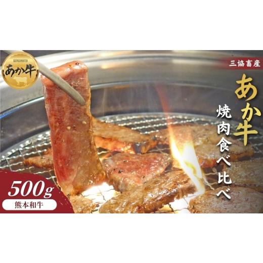 ふるさと納税 牛肉 バラ(カルビ) 熊本県 阿蘇市 三協畜産 選べる内容量 熊本和牛あか牛焼肉食べ比べ 500g タレ無し カルビ ロース 焼肉 BBQ 食べ比べ 精肉 あ…