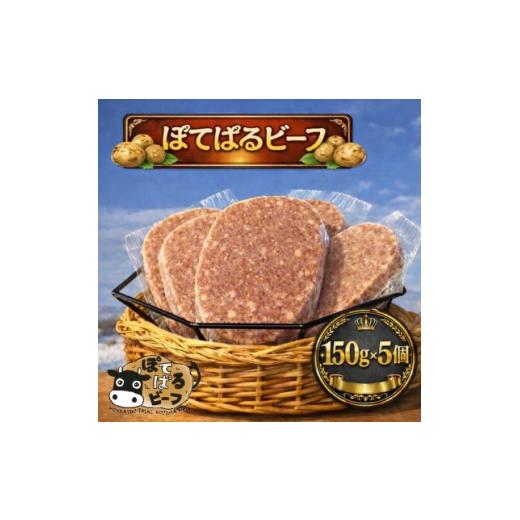 ふるさと納税 牛肉 ハンバーグ 北海道 大樹町 ぽてぱるビーフ・ハンバーグ 150g×5個 750g 1730877