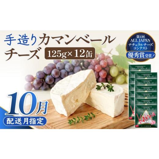 ふるさと納税 加工品等 チーズ 北海道 安平町 10月配送 カマンベールチーズ 12個 缶タイプ チーズ工房角谷 KAKUYA カマンベール 配送月指定 チーズ ちーず 地…