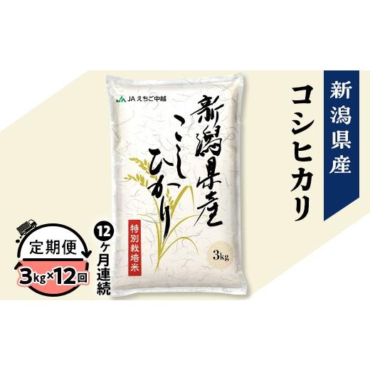 ふるさと納税 米 コシヒカリ 新潟県 長岡市 75-7N03ZB 12ヶ月連続お届け 新潟県長岡産コシヒカリ3kg(特別栽培米) 2026年7月上旬発送開始 発送開始時期:2026…