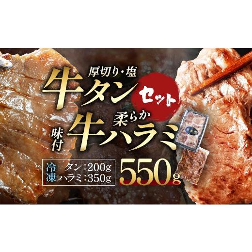 ふるさと納税 牛肉 タン 宮城県 蔵王町 蔵王福膳・牛タン(塩)・牛ハラミセット 計550g