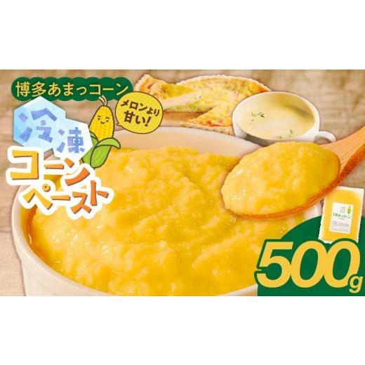 ふるさと納税 とうもろこし 福岡県 久留米市 福岡県産 糖度17度以上 博多あまっコーンペースト500g _ 博多あまっコーン ペースト 冷凍 とうもろこし 国産 プレ…
