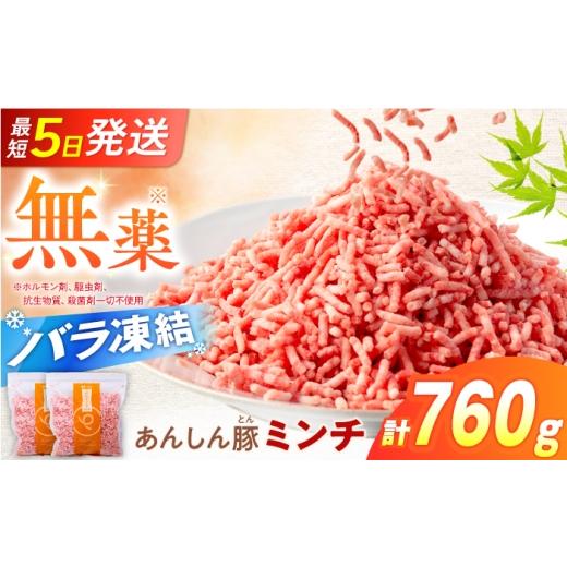 ふるさと納税 豚肉 岐阜県 白川町 [バラ凍結]あんしん豚 ミンチ 760g(380g×2袋)豚肉 肉 小分け ミンチ肉 冷凍 豚ひき肉 ひき肉 豚ミンチ 国産 パラパラ …