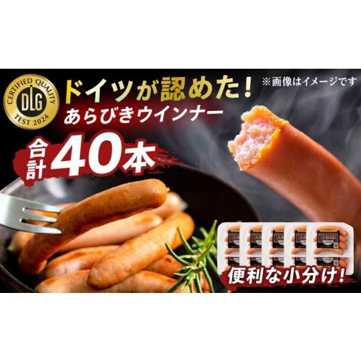 ふるさと納税 ハム・ソーセージ・ハンバーグ 佐賀県 - DLGコンテストで金賞獲得 あらびきウインナー 計40本(80g×10パック)/ 使いやすい小分けパック お弁…