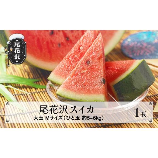 ふるさと納税 スイカ 山形県 尾花沢市 尾花沢スイカ Mサイズ(5~6kg)×1玉 7月下旬~8月中旬頃発送 令和8年産 mm-sumxx1