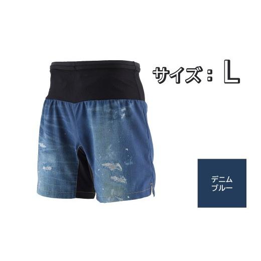 ふるさと納税 スポーツ・アウトドア 埼玉県 富士見市 WILD DRY DENIM V ランニングパンツ PM6ポケット ショート 7inch(メンズ)デニムブルーL[TRP1009S-9120…