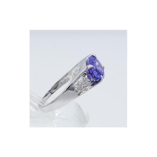 ふるさと納税 アクセサリー リング 山梨県 甲斐市 タンザナイト リング 2.0ct Ag900 Pt100 （161195-t） (BR-103)の画像