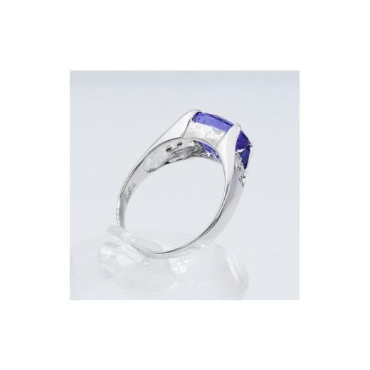 ふるさと納税 アクセサリー リング 山梨県 甲斐市 タンザナイト リング 2.0ct Ag900 Pt100 （161195-t） (BR-103)の画像