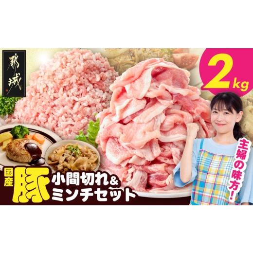 ふるさと納税 豚肉 セット 宮崎県 都城市 総重量2kg 国産豚小間切れ&amp;豚ミンチセット_AA-L9-001-2kg_(都城市) 国産 豚肉 小間切れ ミンチ 真空パック 炒め…
