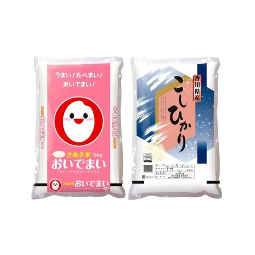 ふるさと納税 米 コシヒカリ 香川県 綾川町   香川のお米 おいでまい・コシヒカリ 食べ比べ 各5kg お米 米 コメ 精米 白米 おいでまい コシヒカリ…
