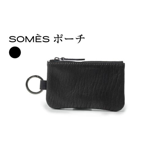 ふるさと納税 小物 北海道 砂川市 SOMES ポーチ TT-69 ブラック ソメスサド 北海道 砂川市 12260988 小物入れ カラビナ付き カラビナ レザー 革 黒 国産 日本…