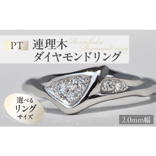 ふるさと納税 アクセサリー リング 愛知県 小牧市 PT連理木ダイヤモンドリング(9号) 9号