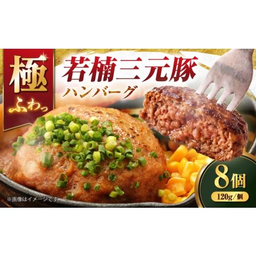ふるさと納税 肉 ハンバーグ 佐賀県 - 肉汁たっぷり 若楠三元豚 ハンバーグ 計960g(120g×8個 ) / 国産豚 三元豚 簡単調理 / 佐賀県/株式会社ナチュラル…