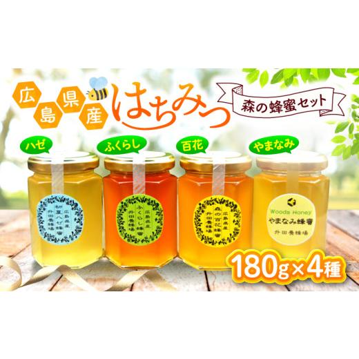 ふるさと納税 加工品等 はちみつ 広島県 三次市 お中元ギフト対象 はちみつ 升田養蜂場の森の蜂蜜セット 180g×4種類 国産 純粋 非加熱 はちみつ 蜂蜜 生はち…