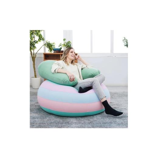 ふるさと納税 ファッション 大阪府 岸和田市 Yogibo Drop Rainbow パステル ヨギボー ヨギボードロップレインボー ビーズクッション クッション ビーズ 家具 …の画像