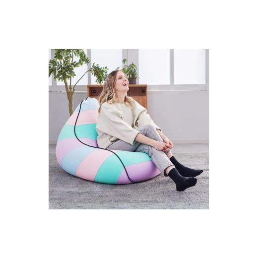 ふるさと納税 ファッション 大阪府 岸和田市 Yogibo Lounger Rainbow パステル ヨギボー ヨギボーラウンジャーレインボー ビーズクッション クッション ビーズ…の画像