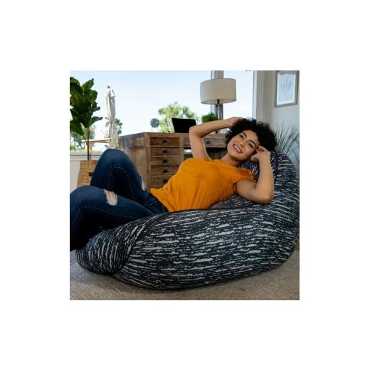 ふるさと納税 ファッション 大阪府 岸和田市 Luxe Lounger ダークグレー ヨギボー ラックスラウンジャー ビーズ No.5385-1572の画像