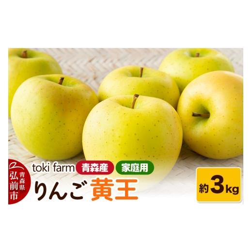 ふるさと納税 りんご 青森県 弘前市 26年8月〜クール便発送 りんご 黄王(きおう)約3kg(8〜12玉程度)家庭用 toki farm クール便 アップル おいしい りんご…