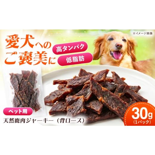 ふるさと納税 鹿肉 長崎県 対馬市 対馬産 天然鹿肉ジャーキー(背ロース)30g [対馬市] エムズスタイル 犬用 シカ肉 ペット イヌ 国産