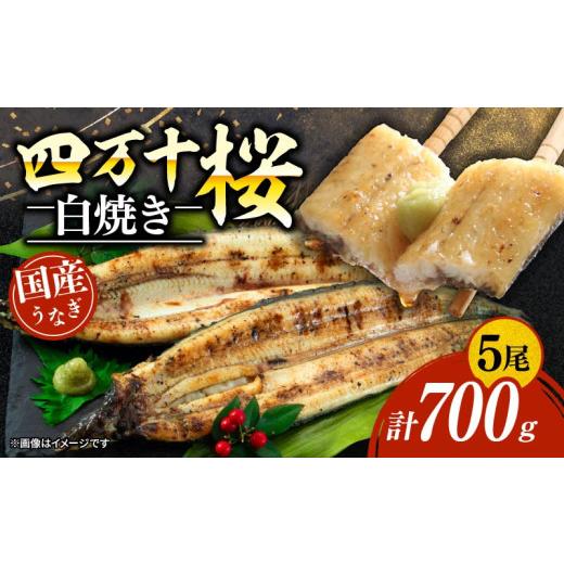 ふるさと納税 うなぎ 高知県 南国市 贈答用 極上国産うなぎ四万十桜 白焼き 約140g×5尾 | 完全無投薬 うなぎ 鰻 白焼き 国産 ウナギ 調理済み タレ付き ギフ…