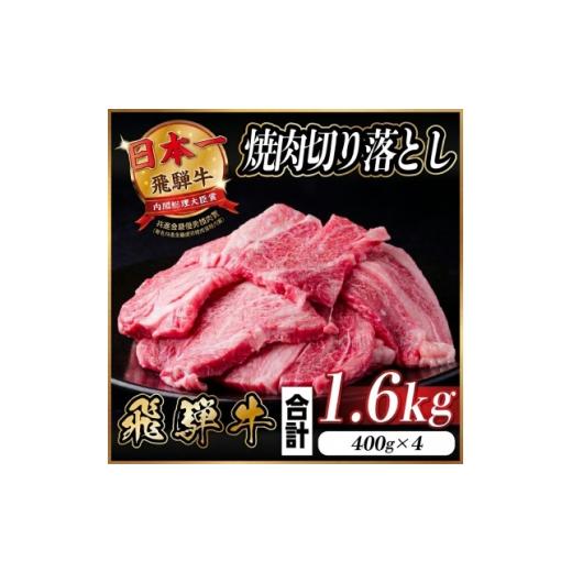 ふるさと納税 牛肉 焼肉・バーベキュー 岐阜県 羽島市 飛騨牛 焼肉切り落とし 約1.6kg(約400g×4)タレ付き 訳あり 冷蔵便 カルビ・ロースなど 1741484