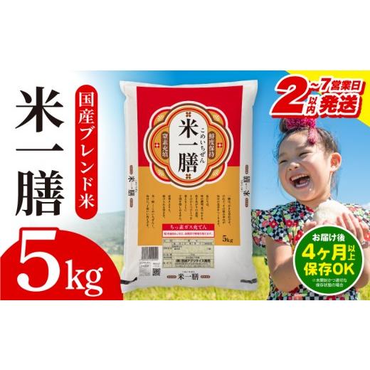 ふるさと納税 米 ブレンド 宮崎県 宮崎市 2〜7営業日以内に発送予定 国産ブレンド米 「米一膳」5kg_M181-006-01-7E 7,900円 5kg 2〜7営業日以内に発送