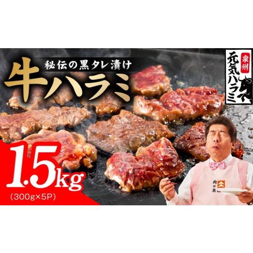 ふるさと納税 牛肉 大阪府 泉佐野市 新登場 極旨黒ダレ 牛ハラミ 1.5kg(300g×5P) 牛肉 はらみ 小分け 焼肉 お弁当 BBQ 訳あり ワケアリ わけあり サイズ不…