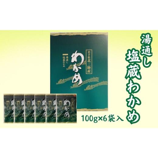 ふるさと納税 のり・海藻 わかめ 岩手県 洋野町 湯通し塩蔵わかめ100g×6袋 北三陸産 肉厚 ワカメ 小分け