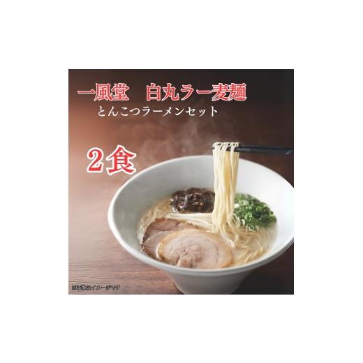 ふるさと納税 ラーメン とんこつ 福岡県 行橋市 DK-006_ 一風堂 一風堂白丸ラー麦麺セット(2食)
