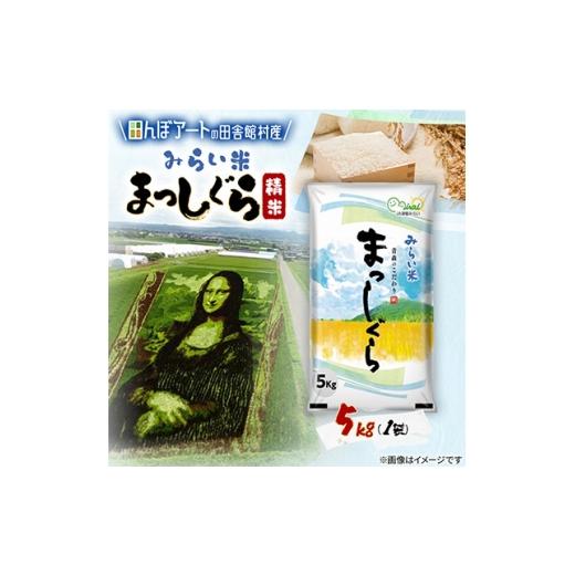 ふるさと納税 米 青森県 田舎館村 田んぼアートの村からお届け みらい米 まっしぐら 精米 5kg 1743386