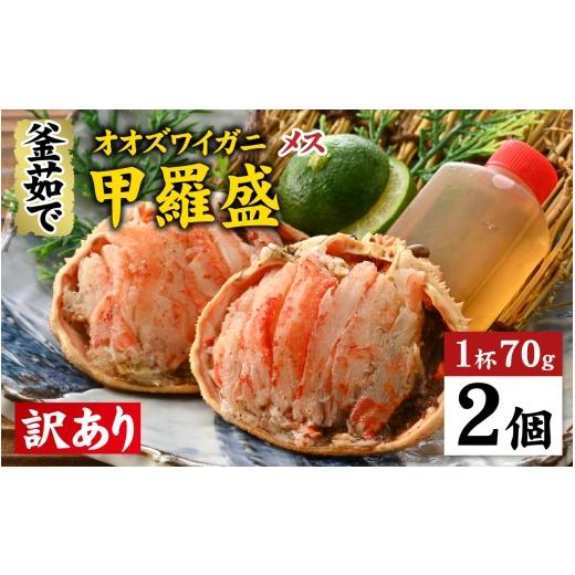 ふるさと納税 カニ 福井県 福井市 訳あり 釜茹で 蟹好き集まれ オオズワイガニ(メス)甲羅盛 2個セット A-096035 / 甲羅盛り カニ かに 蟹 オオズワイガニ …