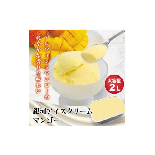 ふるさと納税 菓子 アイス 奈良県 大和郡山市 銀河アイス 業務用2リットル マンゴー  