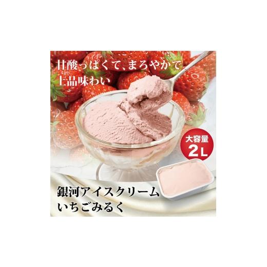 ふるさと納税 菓子 アイス 奈良県 大和郡山市 銀河アイス 業務用2リットル いちごみるく  