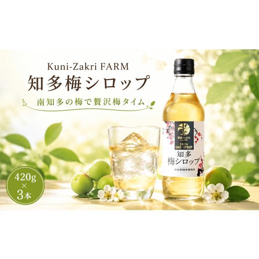 ふるさと納税 果汁飲料 愛知県 南知多町 Kuni-Zakri FARM 知多梅シロップ 420g × 3本 愛知県 南知多町 3本:14.000円
