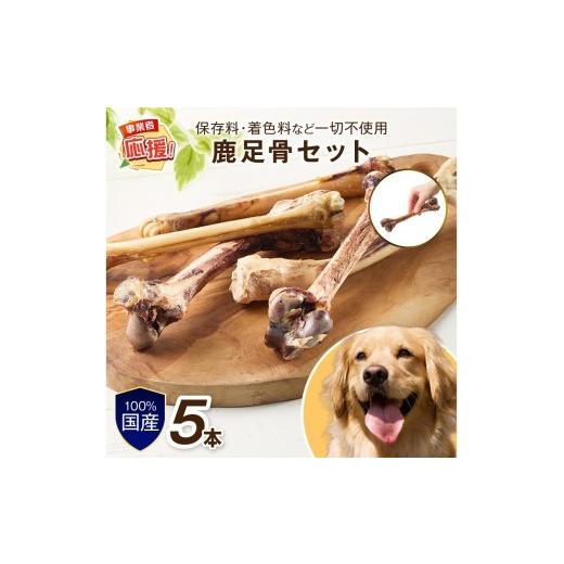 ふるさと納税 雑貨・日用品 大阪府 泉南市 ペットフード研究所 国産無添加 鹿足骨5本セット ふるさと納税3.0 087D-106