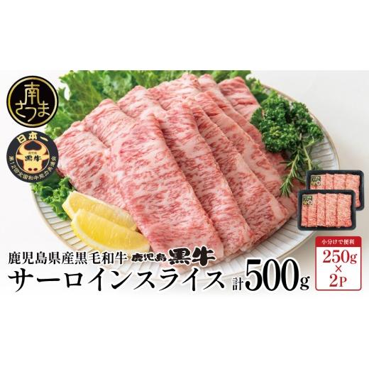 ふるさと納税 牛肉 すき焼き 鹿児島県 南さつま市 和牛日本一 黒毛和牛 サーロイン スライス 焼きしゃぶ用 計500g ＼期間・数量限定/ ブランド牛 鹿児島黒牛…