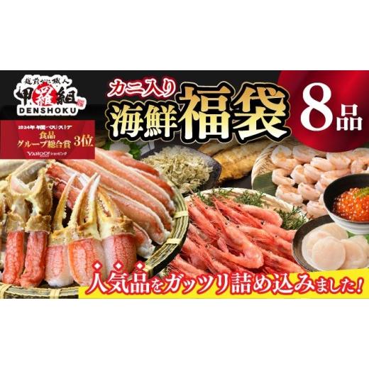 ふるさと納税 エビ・カニ等 カニ 福井県 敦賀市 [12月31日まで指定配送可]敦賀の豪華 海鮮福袋 8種 024-e201_20-h 生ズワイポーション むきえび ホタテ 甘エ…