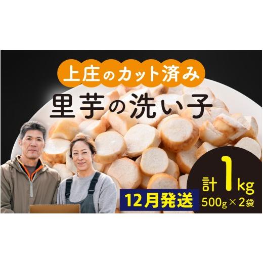 ふるさと納税 人参・大根・他根菜 福井県 大野市 先行予約 12月発送 皮むきいらず、煮っ転がしに最適 上庄の里芋の洗い子 1kg カット冷凍