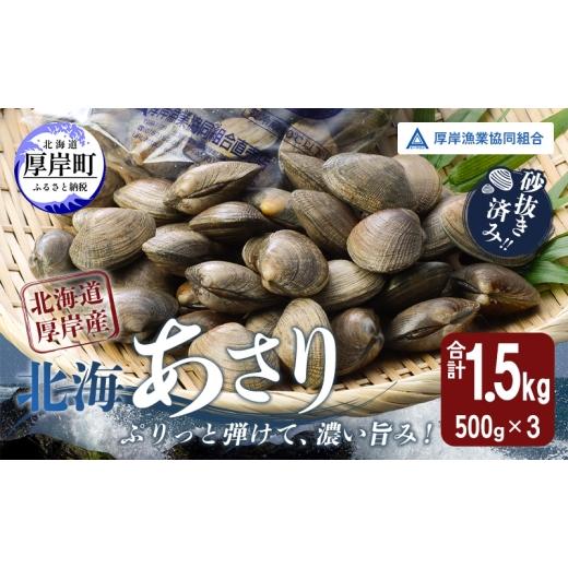 ふるさと納税 魚貝類 あさり 北海道 厚岸町 4月〜6月発送 あさり 北海道 厚岸産 北海あさり 1.5kg (500g×3パック) 砂出し済み アサリ 魚介 貝 海鮮 No.5863-…