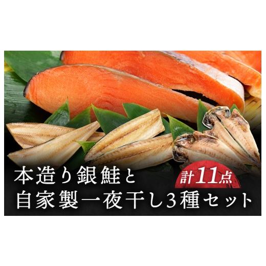 ふるさと納税 魚貝類 鮭 新潟県 見附市 お中元用 ねだち?本造り銀鮭(5切)と自家製一夜干し3種セット(計11点)