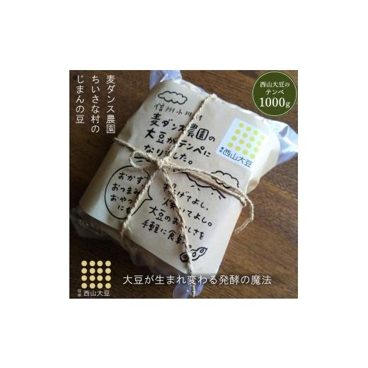 ふるさと納税 加工品等 長野県 小川村 281*麦ダンス農園の大豆がテンペになりました 1000g