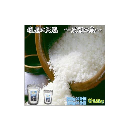ふるさと納税 塩・だし 海塩 和歌山県 みなべ町 塩屋の天塩 1.3kg(200g×5・100g×3) maruni100