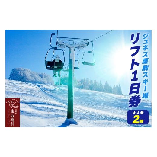 ふるさと納税 スキーチケット 秋田県 東成瀬村 秋田県東成瀬村 ジュネス栗駒スキー場 リフト1日券(大人券2枚) スキー場 リフト券 ジュネス栗駒スキー場 大人…