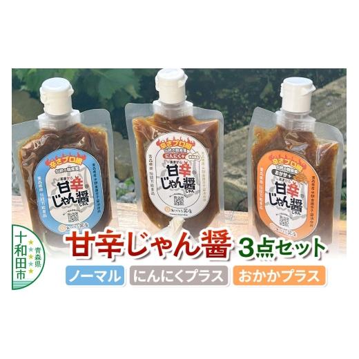 ふるさと納税 調味料・油 たれ 青森県 十和田市 甘辛じゃん醤 ノーマル・にんにくプラス・おかかプラス 3点セット 調味料 麹南蛮 万能調味料 旨辛タレ