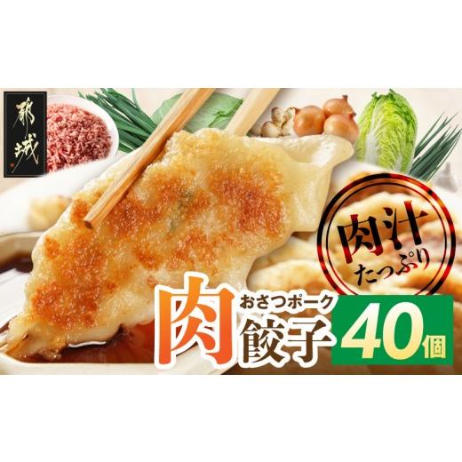 ふるさと納税 豚肉 宮崎県 都城市 「おさつポーク」使用 肉汁あふれる肉餃子40個 (都城市) 都城産 ブランドポーク使用 冷凍