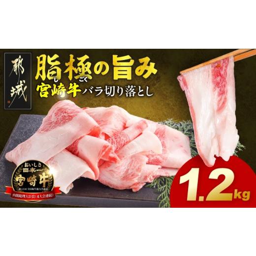 ふるさと納税 牛肉 バラ(カルビ) 宮崎県 都城市 宮崎牛バラ切り落とし1.2kg_12-N2-019-1200g_(都城市) 宮崎牛 牛肉 宮崎県産 国産 黒毛和牛 バラ肉 バラ きり…