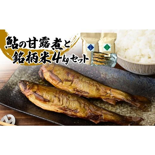 ふるさと納税 米 コシヒカリ 栃木県 茂木町 お米マイスター厳選 茂木百騎米+栃木の星 計4kgと鮎の甘露煮セット | 鮎 甘露煮コシヒカリ こしひかり おこめ 茂…