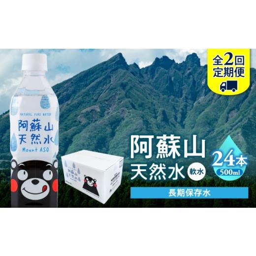 ふるさと納税 水・ミネラルウォーター 500mL〜999mL 熊本県 合志市 全2回定期便 熊本 阿蘇山天然水 500ml × 24本 1ケース 天然水 水 ミネラルウォーター 保…