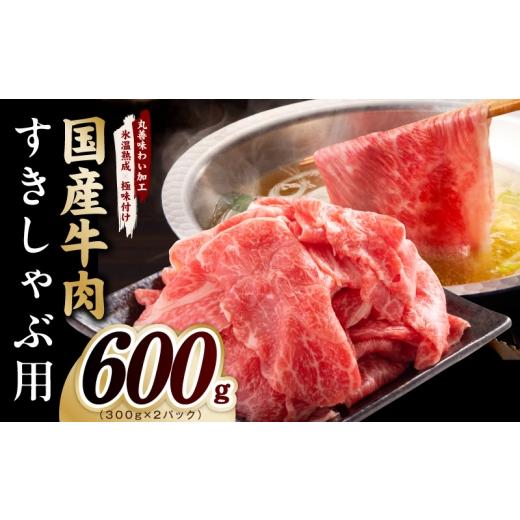 ふるさと納税 牛肉 すき焼き 大阪府 泉佐野市 国産牛肉 すきしゃぶ用 600g 氷温熟成×極味付け 小分け 300g×2P 薄切り スライス すき焼き しゃぶしゃぶ 訳あ…